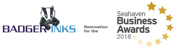 Badger Inks nomination for Seahaven Business Awards 2018